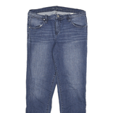 Calvin Klein Womens Jeans Blue Slim Skinny Denim Medium W30 L29 Zip Cotton Blend