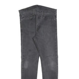 LEVI'S 510 Mens Jeans Black Slim Skinny Denim Medium W34 L32 Zip Closure