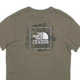 THE NORTH FACE Mens Green London Graphic T-Shirt S Short Sleeve Crew Neck