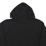 DKNY Womens Black Pullover Hoodie M Cotton Blend Drawstring Hood Pocket