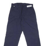 CARHARTT Mens Cotton Blend Navy Regular Fit Straight Leg Trousers W30 L29