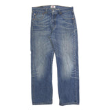 LEVI'S 501 Mens Denim Blue Regular Straight Cotton Blend W33 L28 Classic Button