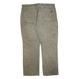 DICKIES Mens Cotton Blend Relaxed W40 L32 Utility Workwear Trousers Zip Closure