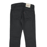 LEVI'S 513 Mens Jeans Black Slim Skinny Denim W32 L32 Zip Fastening Casual