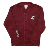 CHAMPION Mens Maroon Track Jacket M Polyester Blend Zip Casual Sportswear