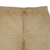 CARHARTT Mens Shorts Beige Casual L W38 Durable Cotton Blend Workwear