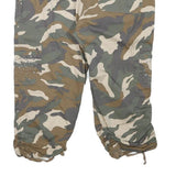 INC Womens Camouflage Cargo Shorts L W33 Ruched Hem Pocket Detail