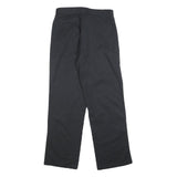 DICKIES Mens Cotton Blend Black Relaxed Straight Trousers W32 L32 Workwear Zip