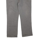 DICKIES Mens Jeans Grey Regular Straight Denim W42 L30 Workwear Zip Closure