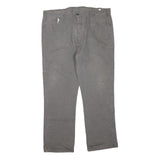 DICKIES Mens Jeans Grey Regular Straight Denim W42 L30 Workwear Zip Closure