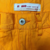 St. Diego Mini Skirt - 29W UK 10 Orange Cotton