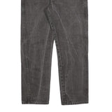 WRANGLER Mens Regular Fit Black Denim Jeans W36 L32 Classic Zip Cotton Blend