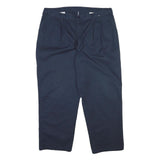 DICKIES Mens Cotton Blend Navy Blue Regular Fit Straight Trousers W40 L29