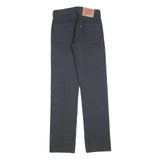 LEVI'S 501 Mens Jeans Black Regular Straight Denim W27 L32 Classic Button Fly