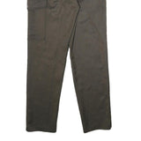 REISS Womens Viscose Blend Brown Regular Straight Trousers W26 L32 Elegant