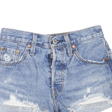 LEVI'S Womens Blue Denim Casual Cut-Off Shorts XXS W23 Ripped Summer