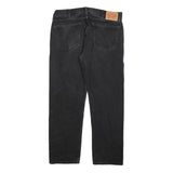 LEVI'S 505 Mens Jeans Black Regular Straight Denim Medium W38 L32 Zip Closure