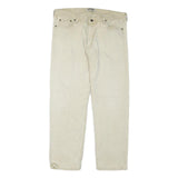 WRANGLER Mens Cream Regular Fit Straight Leg Denim Jeans W38 L30 Classic Casual