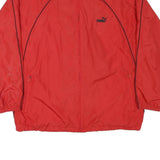 PUMA Mens Red Jacket XL Polyester Plain Zip Closure Sportswear Casual