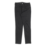 CALVIN KLEIN JEANS Womens Slim Black Denim Jeans W28 L32 Stylish Zip Closure