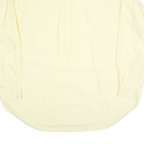 RALPH LAUREN Mens Yellow Plain Shirt XL Classic Button-Down Cotton Blend
