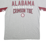 HANDSHIGH Mens Grey & Crimson Alabama Crimson Tide Graphic T-Shirt XL Short