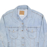 LEVI'S Mens Blue Denim Jacket S Cotton Classic Button Closure Casual