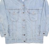 LEVI'S Mens Blue Denim Jacket S Cotton Classic Button Closure Casual