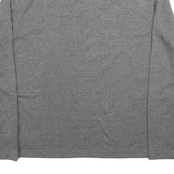TED BAKER Mens Grey Polo Shirt XL Long Sleeve Plain Cotton Casual Basic