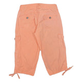 ARIZONA JEAN COMPANY Womens Shorts Orange Cargo XS W26 Cotton Blend Casual