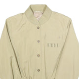 WEINBERG Womens Beige Button Jacket S Cotton Blend Plain Lightweight Casual