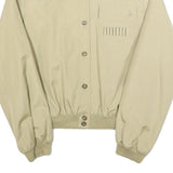 WEINBERG Womens Beige Button Jacket S Cotton Blend Plain Lightweight Casual