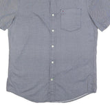 TOMMY HILFIGER Mens Blue S Shirt Cotton Short Sleeve Casual Pocket Button Down
