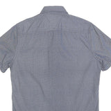 TOMMY HILFIGER Mens Blue S Shirt Cotton Short Sleeve Casual Pocket Button Down