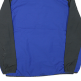 NIKE Mens Blue & Black Logo Zip Jacket M Polyester Blend Sportswear Track