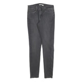 LEVI'S 710 Womens Jeans Black Slim Skinny Denim W28 L30 Stretch Cotton Blend