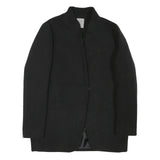 ZARA Womens Black Wool Blend Classic Jacket M Button Closure Plain Stylish