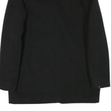 ZARA Womens Black Wool Blend Classic Jacket M Button Closure Plain Stylish