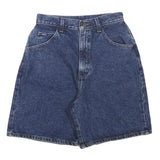 LEE Womens Denim Blue Shorts XS W26 Classic Cotton Blend Casual Zip Closure