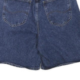 LEE Womens Denim Blue Shorts XS W26 Classic Cotton Blend Casual Zip Closure