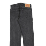 LEVI'S Mens Regular Fit Straight Leg Denim Dark Black W29 L30 Classic Zip Jeans