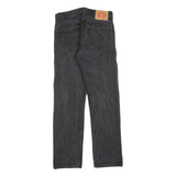 LEVI'S Mens Regular Fit Straight Leg Denim Dark Black W29 L30 Classic Zip Jeans