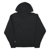 CHAMPION Mens Black Full Zip Hoodie M Casual Sweatshirt Cotton Blend