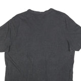 PUMA Mens Grey Cotton Blend T-Shirt L Short Sleeve V-Neck Logo Casual Wear