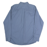 EDDIE BAUER Mens Blue Cotton Shirt Button Down L Classic Casual Workwear