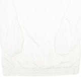 KRISTEN BLAKE Womens White Button Jacket L Nylon Plain Lightweight Casual