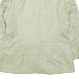ELEGANCE PARIS Womens Cream Check Wool Blend Tailored Jacket UK 14 Button