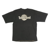 TIMBERLAND Mens Black Graphic T-Shirt M Short Sleeve Crew Neck Cotton