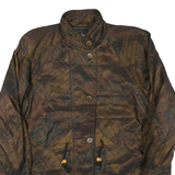 FORECASTER Mens Brown Polyester Blend Classic Jacket XS Patterned Vintage Style