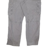 CARHARTT Mens Regular Grey Cotton Blend Cargo Trousers W38 L29 Workwear Relaxed